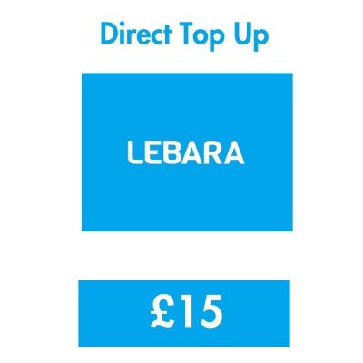 Lebara £15 Direct Mobile Top Up