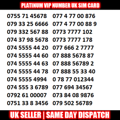 Platinum Numbers UK