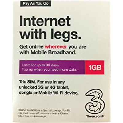 Three 1GB Data Sim