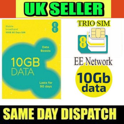 EE 10GB Data Sim Card